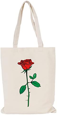 Торби за купување намирници За повеќекратна употреба Слатка Платнена Торбичкаagетска Цветна Ботаничка Торбичка За Жени Кои Купуваат