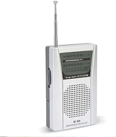 Преносно радио ACOGEDOR, AM FM Dual Band Transistor Radio Music Player со вградени звучници, мини џебно радио за деца старешини