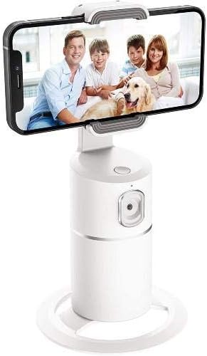 Штанд на Boxwave и монтирање компатибилен со Motorola Moto G72 - PivotTrack360 Selfie Stand, Pivot Stand Mount за следење на лицето
