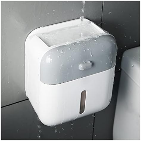 Решетката за складирање на туш Хајдинб креативна тоалетна хартија за бања за бања, монтиран удар, бесплатно водоотпорен ролна за хартија