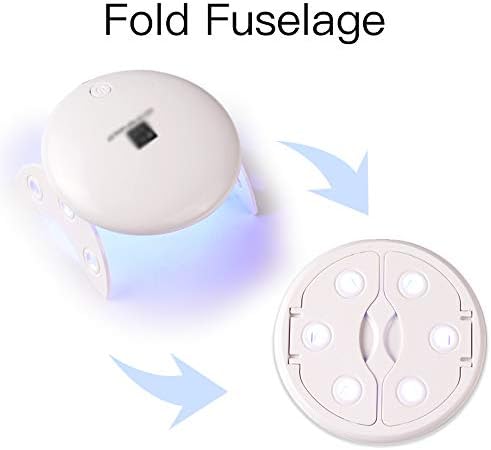 ZSEDP мини USB ламба за нокти LED LED ламба за фен за нокти за нокти преносен 6W во прав, преклопена сончева светлина за нокти за сушење на ламби за сушење на ноктите за сушењ