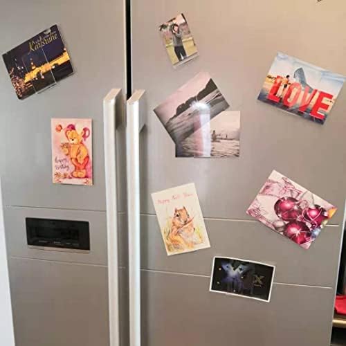 РУИ паметно решение куќа 8 парчиња рамки за магнетни слики, рамка за фото за фрижидер, декорација на домови, канцелариски кабинет