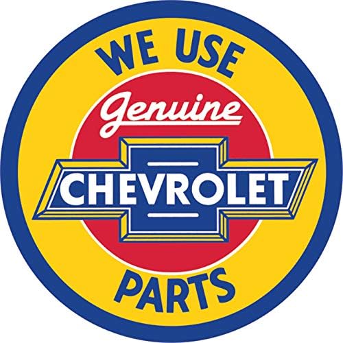 Очајни претпријатија Chevy Round Orinine Parts Tim знак, дијаметар од 11,75