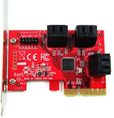 Ableconn Pex-SA156 6-Port SATA 6G PCI Express X4 Адаптер за домаќини