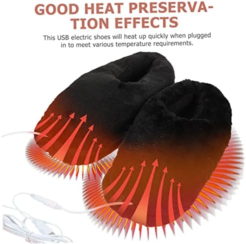 Исцелени 3 Пара УСБ Електрични Чевли Затоплувачки Влечки Загреани Чевли За Мажи Куќни Влечки Мажи Стапала Затоплувачи За Кревет Стапала Затоплување Подлога За Ста