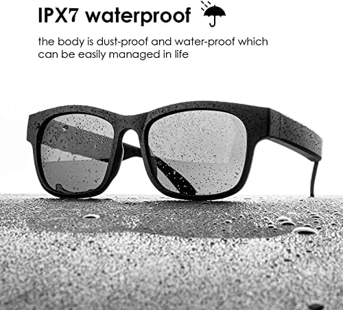 Паметни Очила Аудио Bluetooth Очила За Сонце Отворено Уво Музика Коска Спроводливост, за Мажи &засилувач; Жени, Поларизирани Леќи, IPX7 Водоотпорен, Поврзете Мобилни Теле?