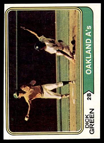 1974 Топпс 392 Дик Грин Оукленд Атлетика Дин картички 5 - Поранешна атлетика
