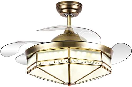 Модерни вентилатори на таванот со ламба за приврзоци за светло инверторот за дневна соба, модерни вентилатор за спална соба невидлива трпезарија