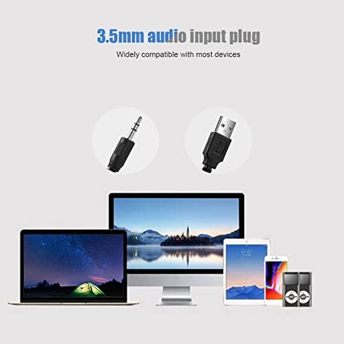PLAPLAAOO USB Жичен Стерео Звучна Лента, Музички Плеер Бас Опкружувачки Звук Кутија, 3.5 мм Влез Звучна Лента, Професионални Компјутерски Звучници,