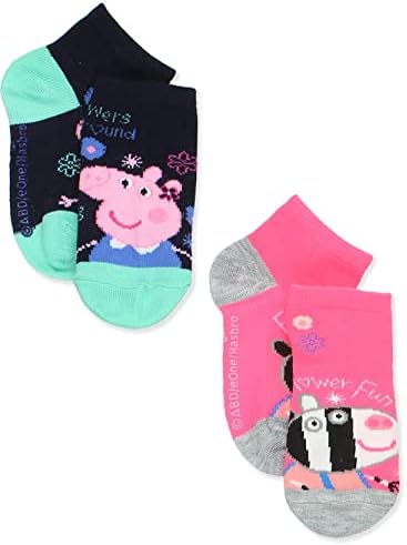 Peppa Pig Toddler Kids 6 пакувања Чорапи во стилот на четвртина во стилот со грешки