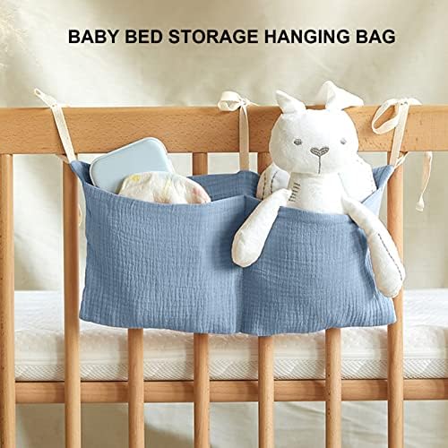 Vgeby бебешки кревет за чување торба, 2 џебови за чување торба за чување на доенчиња за чување на доенчиња за чување торба
