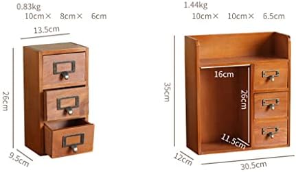 Дан Вуд гроздобер кутија за складирање на кутии за спална соба за дизајн на спални организатор шминка за складирање дома