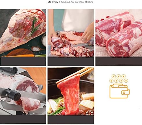 ЦГОЛДЕНВОЛ комерцијална машина За сечење месо од Нерѓосувачки челик машина За сечење месо Автоматска Испорака на месо Рачна машина за сечење замрзнато месо дебел?