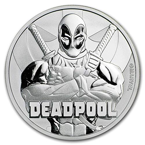 2018 Тувалу 1 мл .999 Сребрена Марвел Серија Deadpool BU 1 $ брилијантен нециркулиран