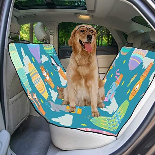 Еневоткс Куче Седиште Покритие Прилагодено Животно Топол Воздух Балон Симпатична Слатка Печатење Автомобил Седиште Капаци За Кучиња
