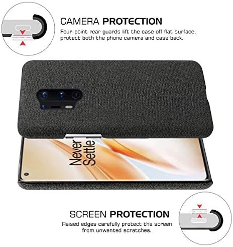 Инсолкидон компатибилен со OnePlus 8 Pro Case PC Ultra Thard Case Hard Back Cover Profective Shell Protective Shell Non-Slip Scratchproof Claid Commete Flothed Protective Case