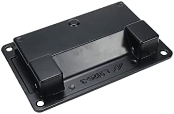 Мепретална вдлабнатина рачка за влечење цинк легура плоштад скриен кабинет за влечење рачки за контејнери за преклопување за фиока за кујна врата црна 4,3 x 2,7inch