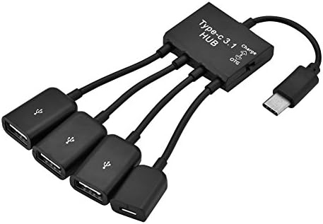 Eboxer 4 ВО 1 USB3. 1 ТИП C ЦЕНТАР, Тип C Машки до 3 USB 2.0 Женски Порти, Отг Функција Поддржани, Мобилен Телефон Паметен Телефон Компјутер