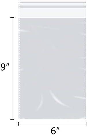 Ucgou 6x9 инчи 200 пакувања чисти полипропиленски торби само запечатете пластични пликови за картички A7 A8 A9, фотографии