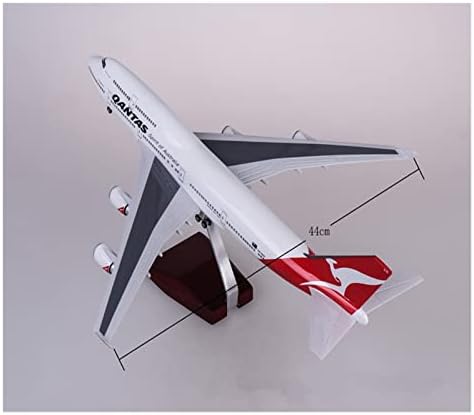 Модели на авиони 1/150 Поставете за Qantas Airways Boeing 747 Die-cast модел Авионска смола играчка со авион и светла и тркала Графички