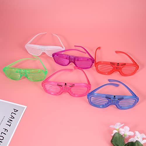 Nuobesty Led Играчки 12 парчиња Предводени Партиски Очила Светат Очила За Сонце Светат Во Темни Очила Блескави Очила Божиќ