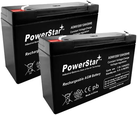 PowerStar Casil CA6120 6V-12AH SLA батерија со гаранција од 3 години