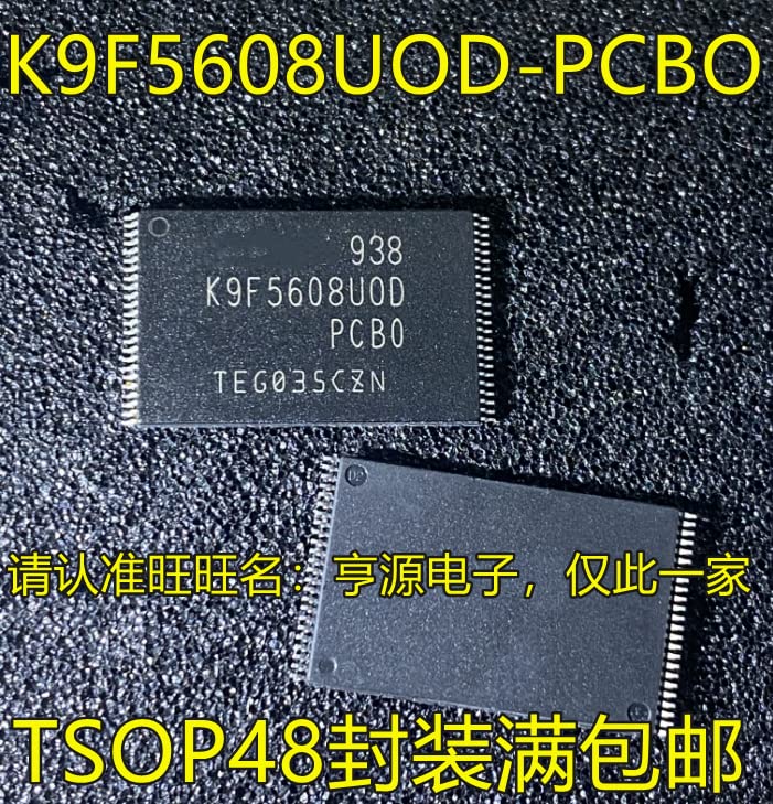 10 парчиња K9F5608UOD-PCBO K9F5608U0D-PCB0 K9F5608UOC-YIBO B0 TSOP48