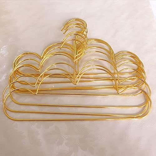 Knokr стандардни закачалки, 10 парчиња злато железо мини палто закачалка за облик на облик на cloudидна кука за складирање на кука за украсување алатка за декорација