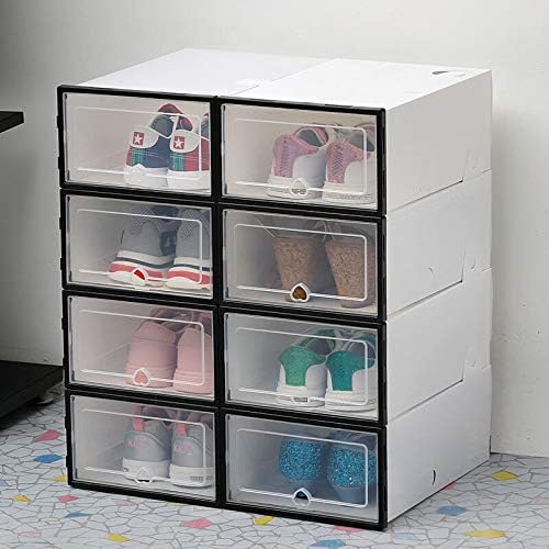 Водоотпорна кутија за чевли на ZRSJ 6PC, задебелена кутија за складирање на чевли што се докажува за прашина, може да се надреди