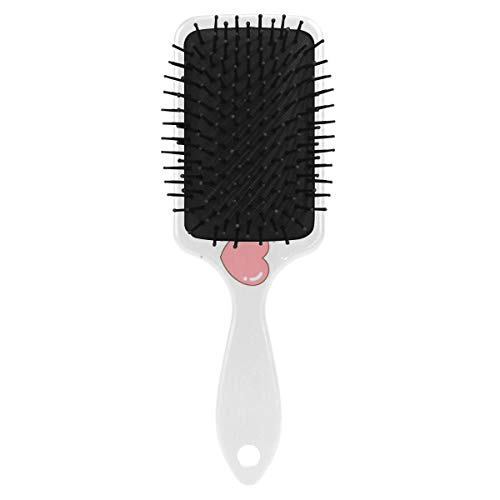 Четка за коса со перница од Vipsk, пластична шарена loveубовна шема, соодветна добра масажа и анти статична четка за коса за