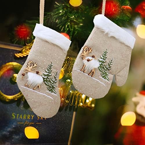 Божиќни Премиум Фланелни Чорапи Ракавици Детска Торба За Бонбони Торба За Подароци Гном Венец За Дрво