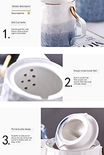 Чај од лепсјгц постави керамички вода сет на нордиска светлина креативна чаша поставена чаша за домаќинство со чаша за пиење дневна