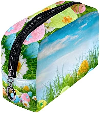 Мала Торба За Шминка, Патент Торбичка Патување Козметички Организатор За Жени И Девојки, Велигденско Јајце Цвет Пролет