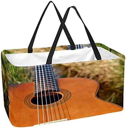 Lorvies Guitar Music Note Count Couther - Голем правоаголник за облека, играчки, чевли и пикник