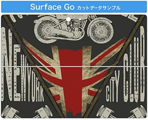 Декларална покривка на igsticker за Microsoft Surface Go/Go 2 Ultra Thin Protective Tode Skins Skins 013776 English Bike Logo