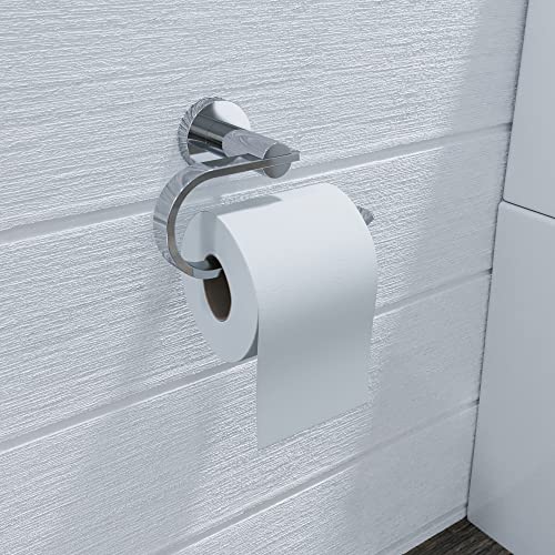Croydex Metra Flexi-Поправете Лесен За Вклопување Завртка или Држач За Тоалетна Хартија, 4.1 во x 7.1 во x 3.5 инчи, Хром