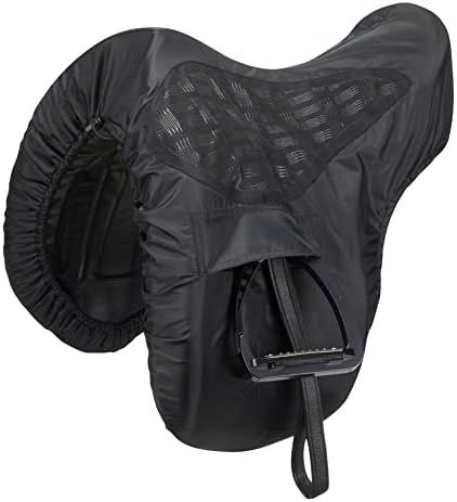 Лемиекс Прокит Возење на капакот на седлото на фустанот во црно со седиште за силиконски зафат, водоотпорен полиестер надворешен и руно постава