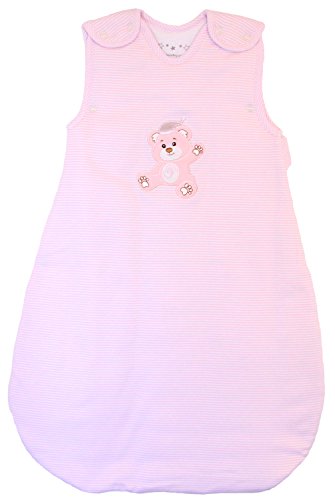 Babyinabag топла торба за спиење за бебиња и ќебе што се носи, 2,5 TOG ватиран зимски модел, памук, розови ленти за новороденчиња