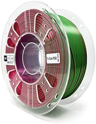 Gizmo Dorks Shiny Silk Filament 1.75mm 1kg триколор три тон, црвено зелена сина боја