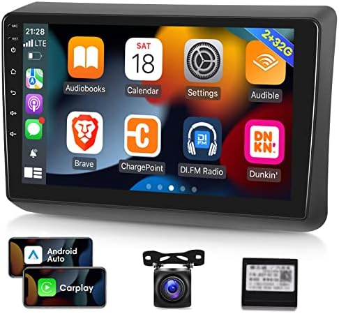 [2g+32G] Автомобилско Радио за Џип Гранд Чироки 2014-2017, 9 инчен Андроид 11 Екран На Допир Стерео, Apple Carplay/Android Auto/Hi-Fi