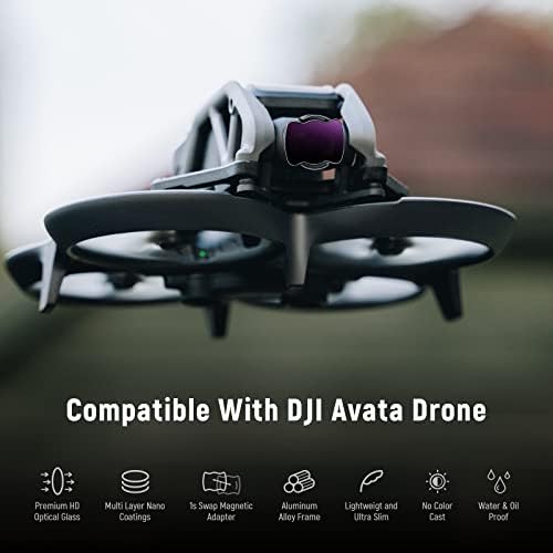 ПОНОВИ 4 ПАРЧИЊА Магнетни ND Филтер Компатибилен СО Dji Avata Pro Mini FPV Додатоци За Објективи За Беспилотни Летала, Рамка Од Алуминиумска