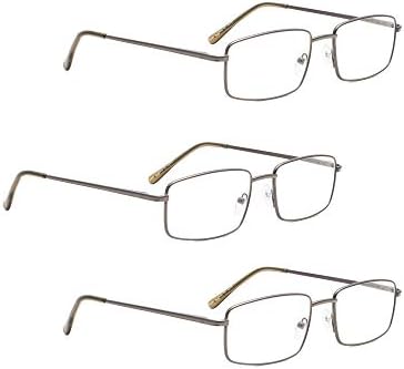ЛУР 3 Пакувања Метални Очила За Читање + 7 Пакувања Очила За Читање Без Рамки