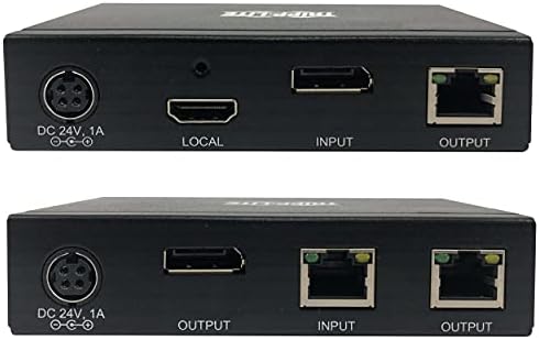 Tripp Lite DisplayPort над Ethernet CAT6 Extender Comptiver Remitiver - до 230 стапки или 70,1 метри - 4K 30 Hz видео, 4: 4: 4, POC, TAA во согласност