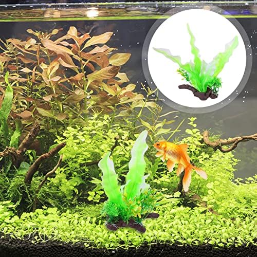Амосфун 2 парчиња риба резервоар аквариум вештачки водни растенија украси пејзаж лажни растенија симулација пластични хидропонични растенија декоративни аквари?