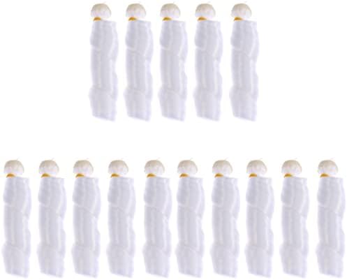 BJD кукли 15 парчиња материјална перика за коса, правејќи температурни перики на влакна Високи екстензии за волна убава боја на кукли