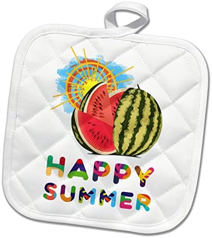 3Drose Слика на лубеница, сјае сонце и сино небо. Среќно лето. - Potholders