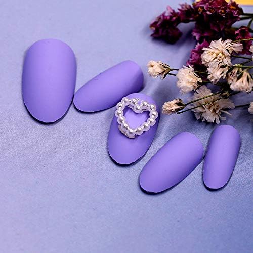 Чармови во облик на срцев облик на нокти Декорации за украси на ноктите, рамен бек бисер за нокти накит DIY акрилни нокти додатоци за жени девојки