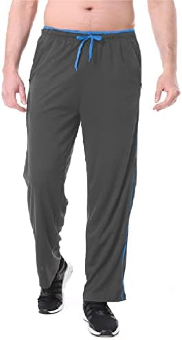 Машки обични панталони панталони класично лабаво вклопено еластично дно еластично затворање на панталони за затворање на џогирање со џебови
