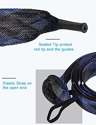 Beoccudo Rod Cosks Rodaw Rod Rod, Rod Covers за вртење на капаци за риболов на шипки за шипки со еластична лента