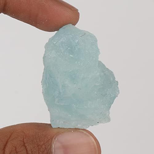 GemHub 97,55 CT A Одделение Аква небо Аквамарин груба кристална природна чакра лабава камења за лекување кристал за засилување, сечење, лапидар,